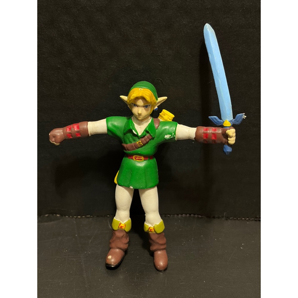 Nintendo Legend of Zelda Ocarina of Time Link Figure BD&A Master Sword
N64 1990s